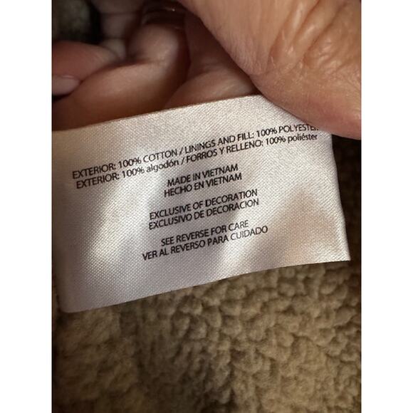 Vintage Woolrich Telluride Jacket Brown Sherpa Fleece Lined Canvas Barn Coat M - Picture 5 of 7